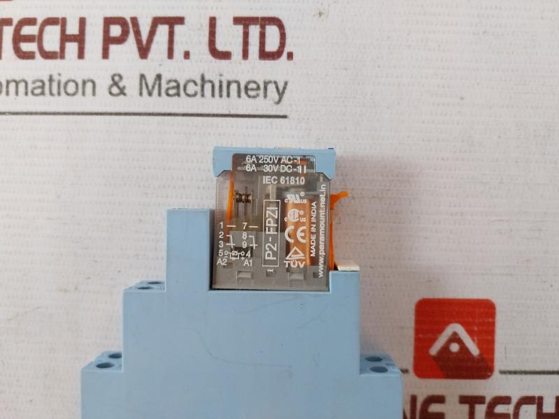 Lot of 3X PARAMOUNT P2-FPZI Plug in Relay Socket DC 48V 7A/250VAC