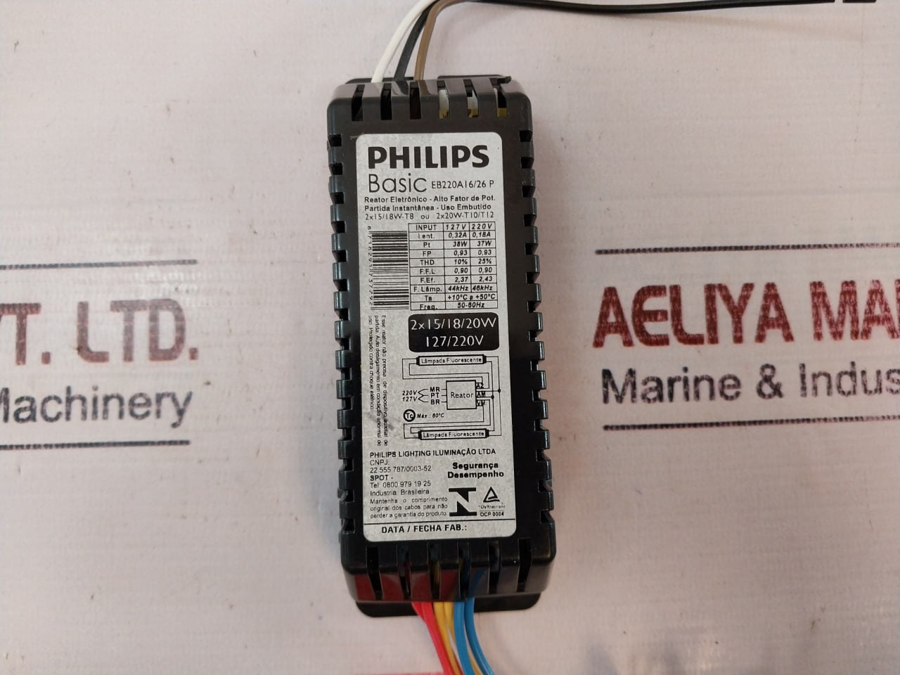 Philips Eb220A16/26 P Electronic Fluorescent Ballast 127V 220V 50-60Hz