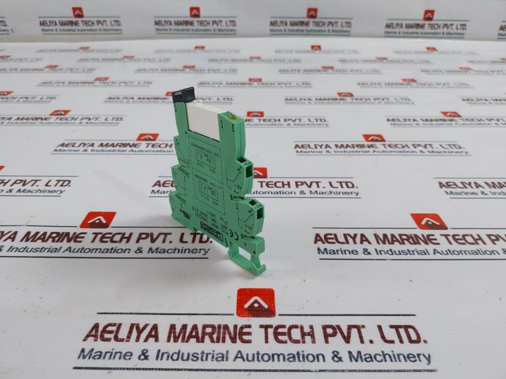 Lot Of 3X Phoenix Contact Plc-bsp-24Dc/21 Power Relay With Base