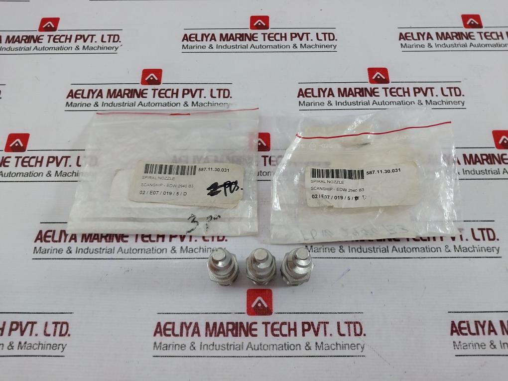 Lot of 3X PNR EDW 2940 B3 Spiral Nozzle 587.11.30.031
