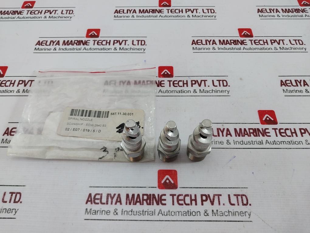 Lot of 3X PNR EDW 2940 B3 Spiral Nozzle 587.11.30.031