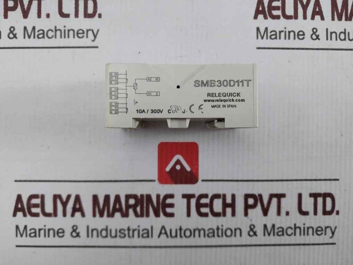 Lot Of 3X Relequick Smb30D11T Standard Base Short Terminal Relay 10A/300V