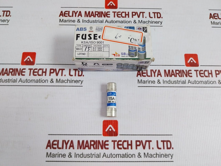 Lot Of 3X Sb Cartrige Fuse 15A A.C.500V Part No Sb-c1