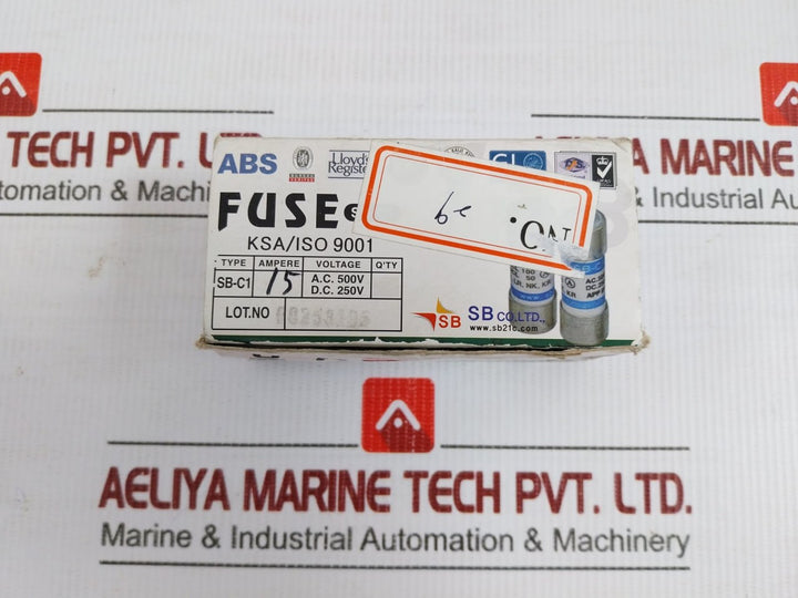 Lot Of 3X Sb Cartrige Fuse 15A A.C.500V Part No Sb-c1