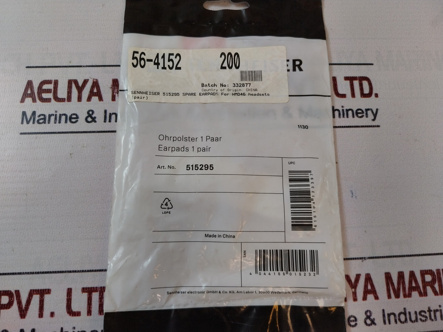 Lot Of 3X Sennheiser 515295 Spare Earpads For Hmd46 Headset 615104 123397 Nsr-18