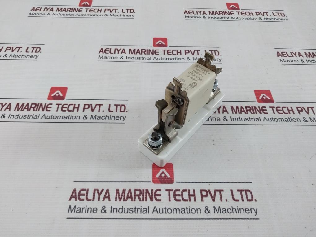 Lot Of 3X Siemens 3Na1 021 Sitor Fuse Link With Blade Contact Base Holder