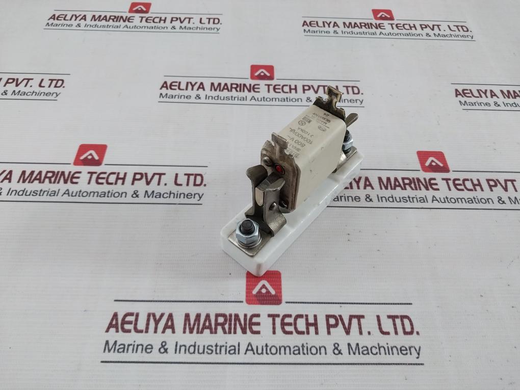 Lot Of 3X Siemens 3Na1 021 Sitor Fuse Link With Blade Contact Base Holder