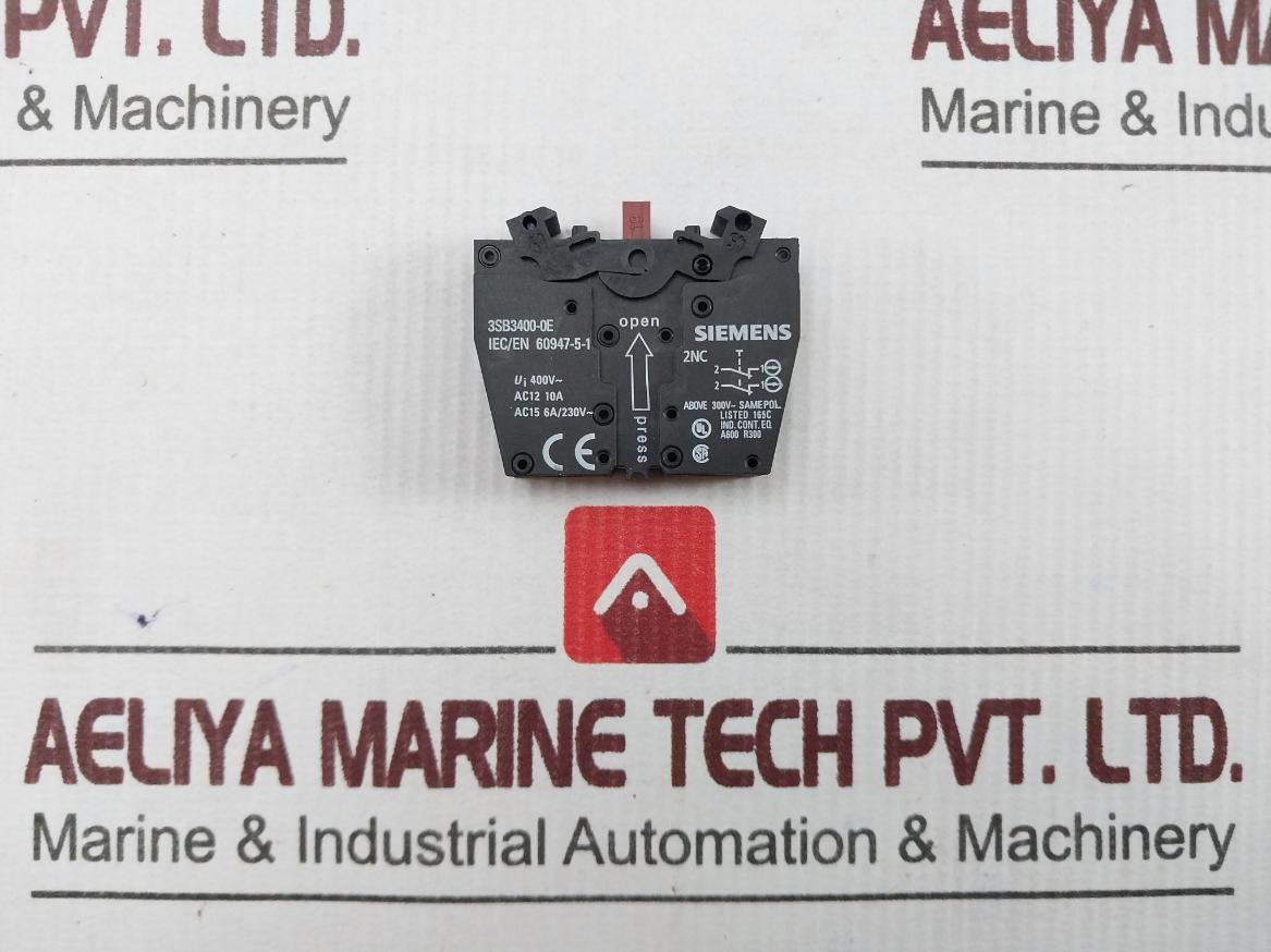 Lot of 3X Siemens 3SB3400-0E Component Actuator 400V AC12 10A