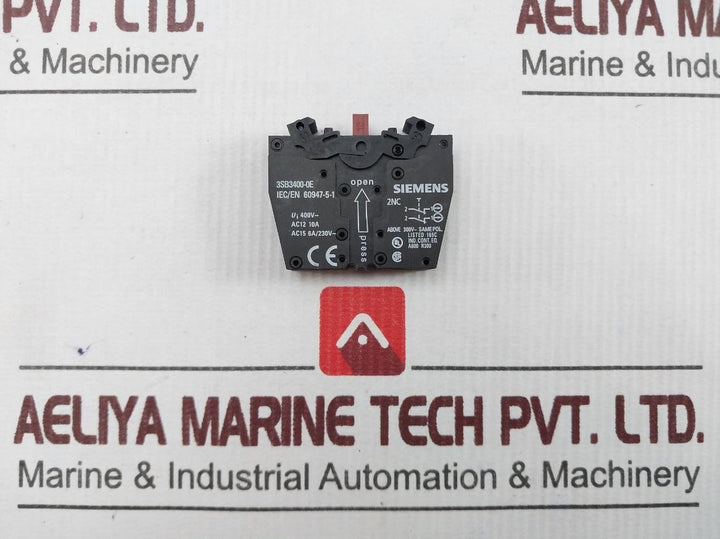 Lot of 3X Siemens 3SB3400-0E Component Actuator 400V AC12 10A