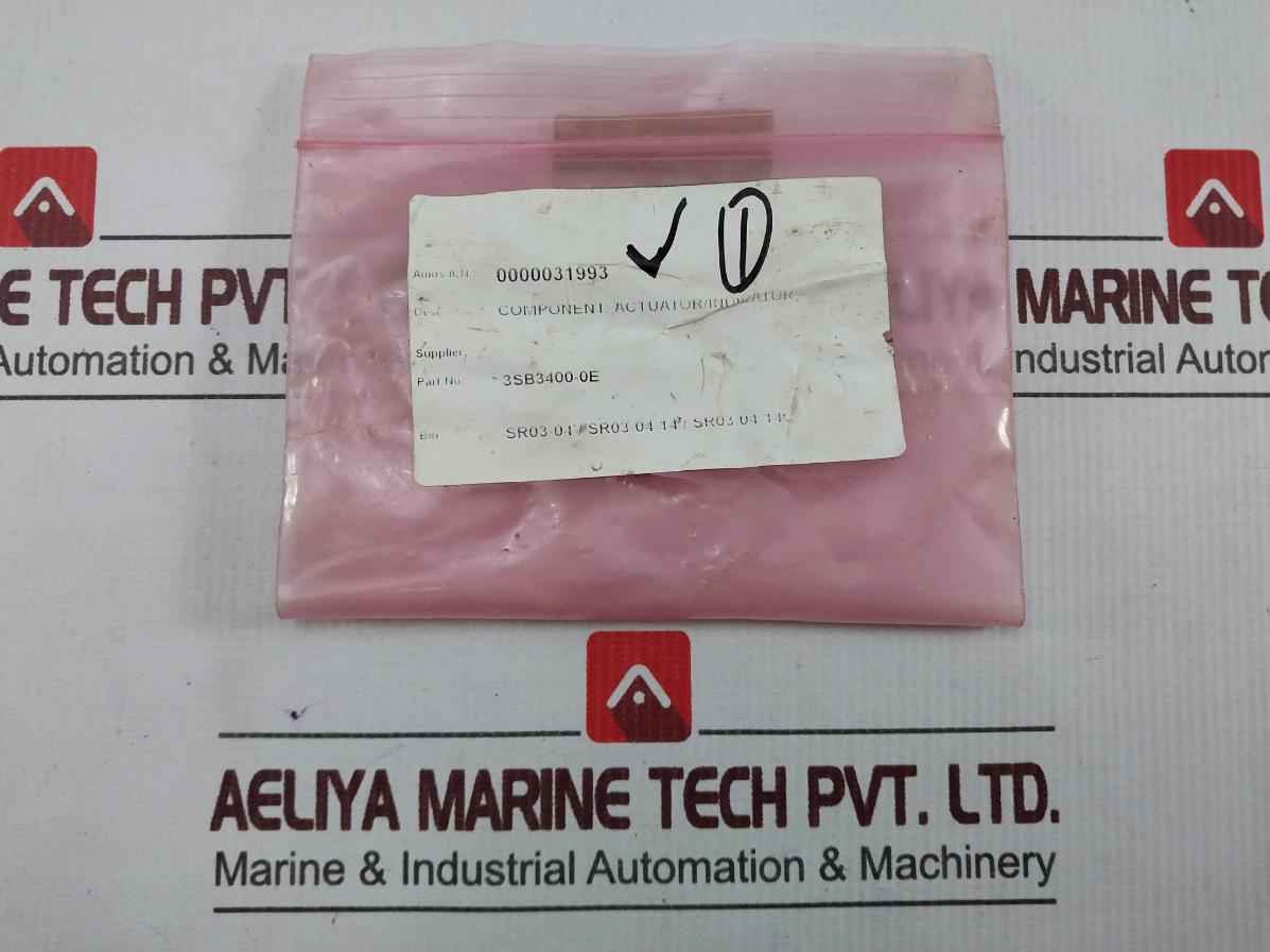 Lot Of 3X Siemens 3Sb3400-0E Component Actuator 400V Ac12 10A