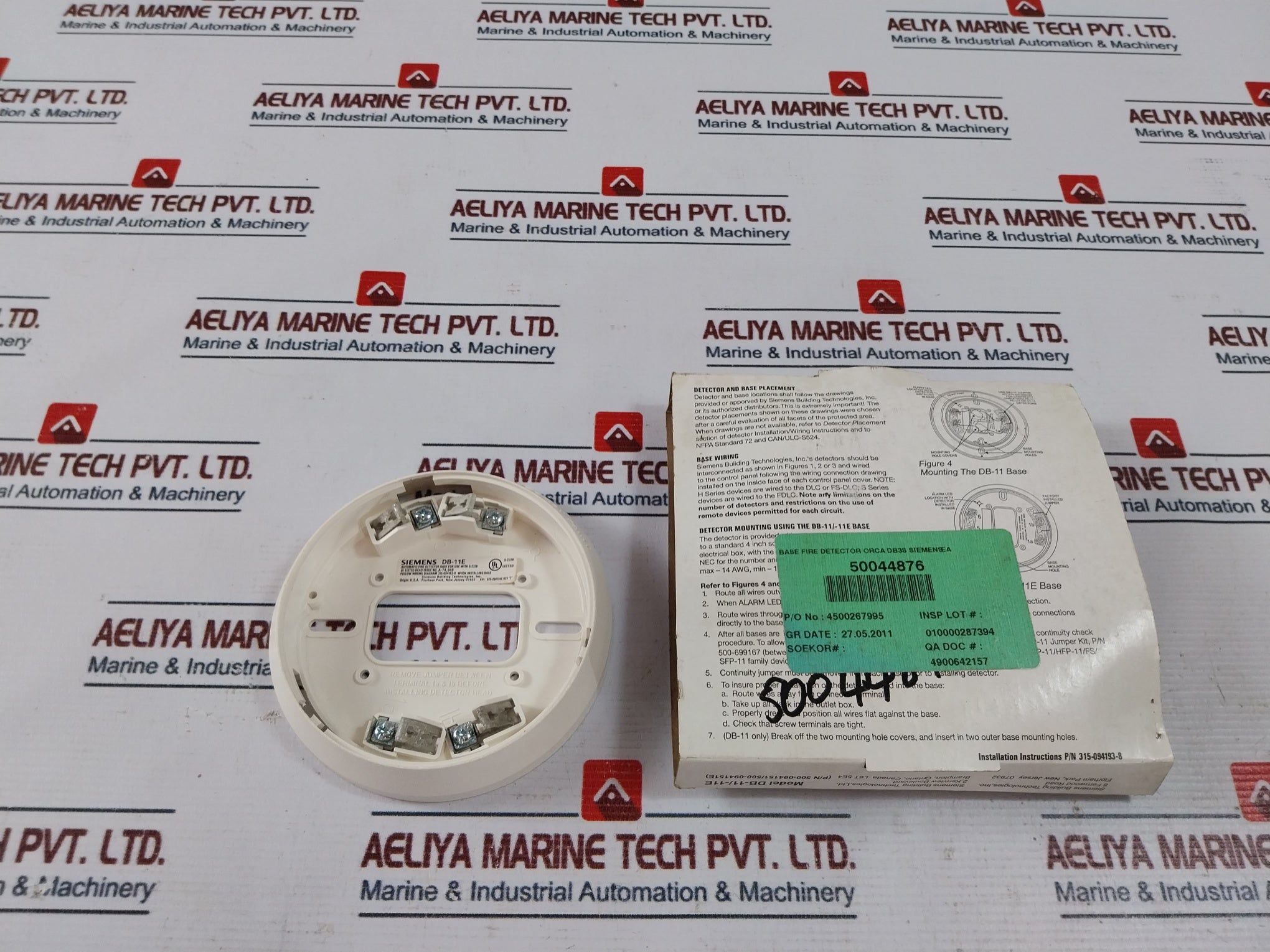 Lot of 3X Siemens DB-11E Automatic Fire Detector Base For Use With S-2378