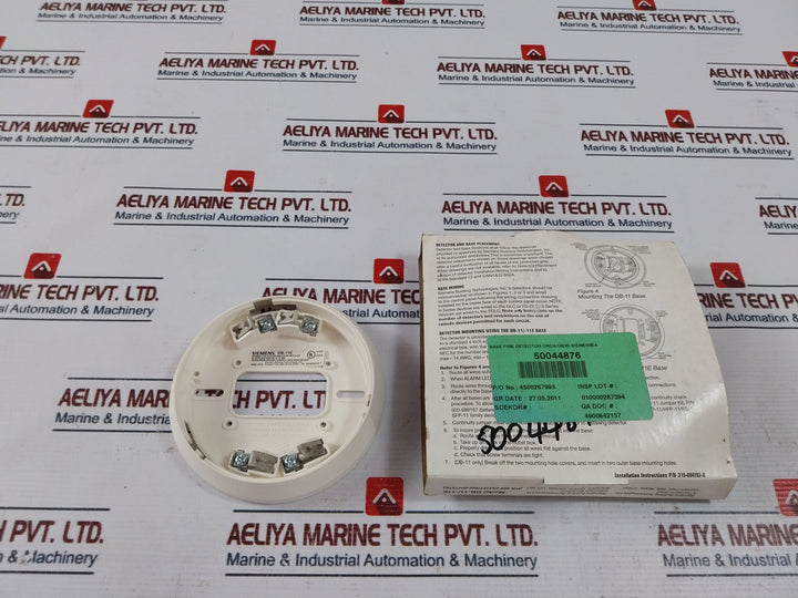 Lot of 3X Siemens DB-11E Automatic Fire Detector Base For Use With S-2378
