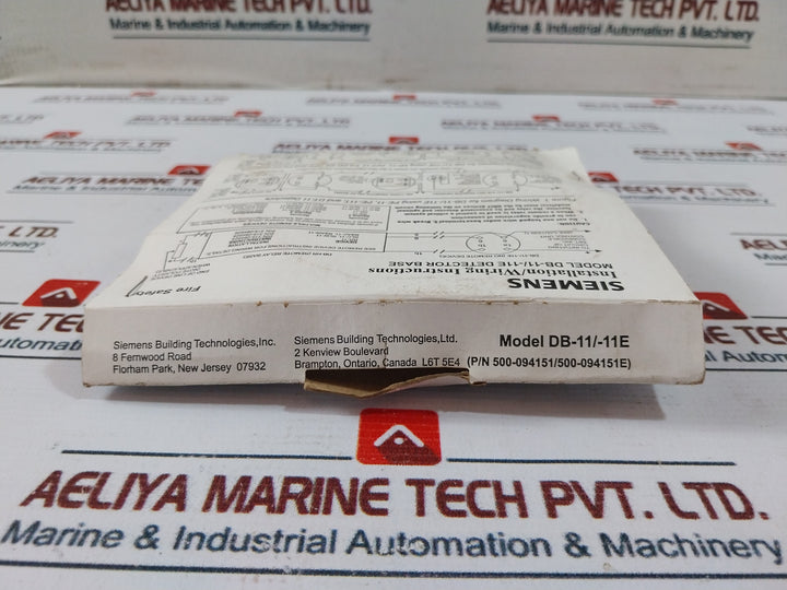 Lot of 3X Siemens DB-11E Automatic Fire Detector Base For Use With S-2378