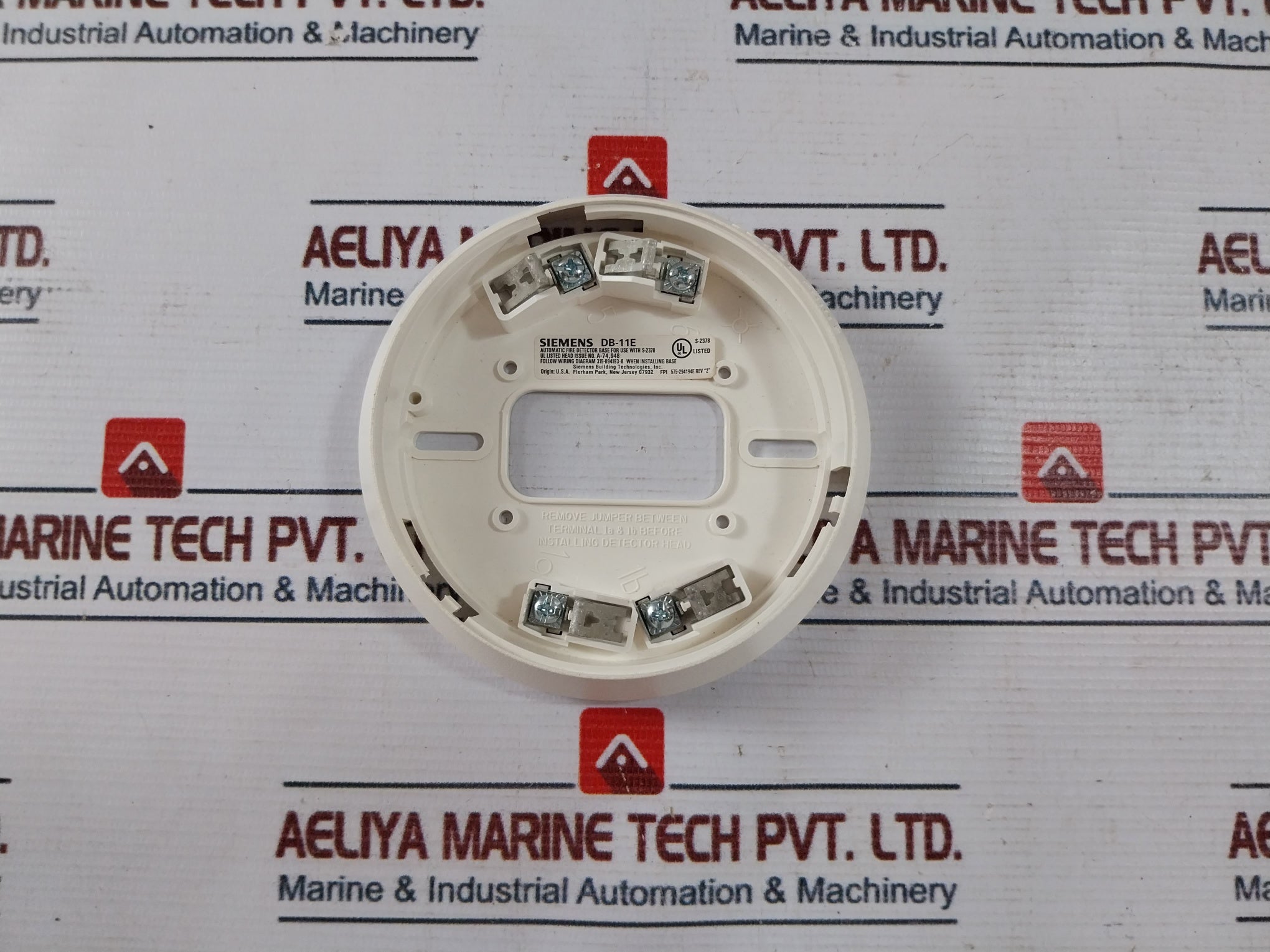 Lot Of 3X Siemens Db-11E Automatic Fire Detector Base For Use With S-2378