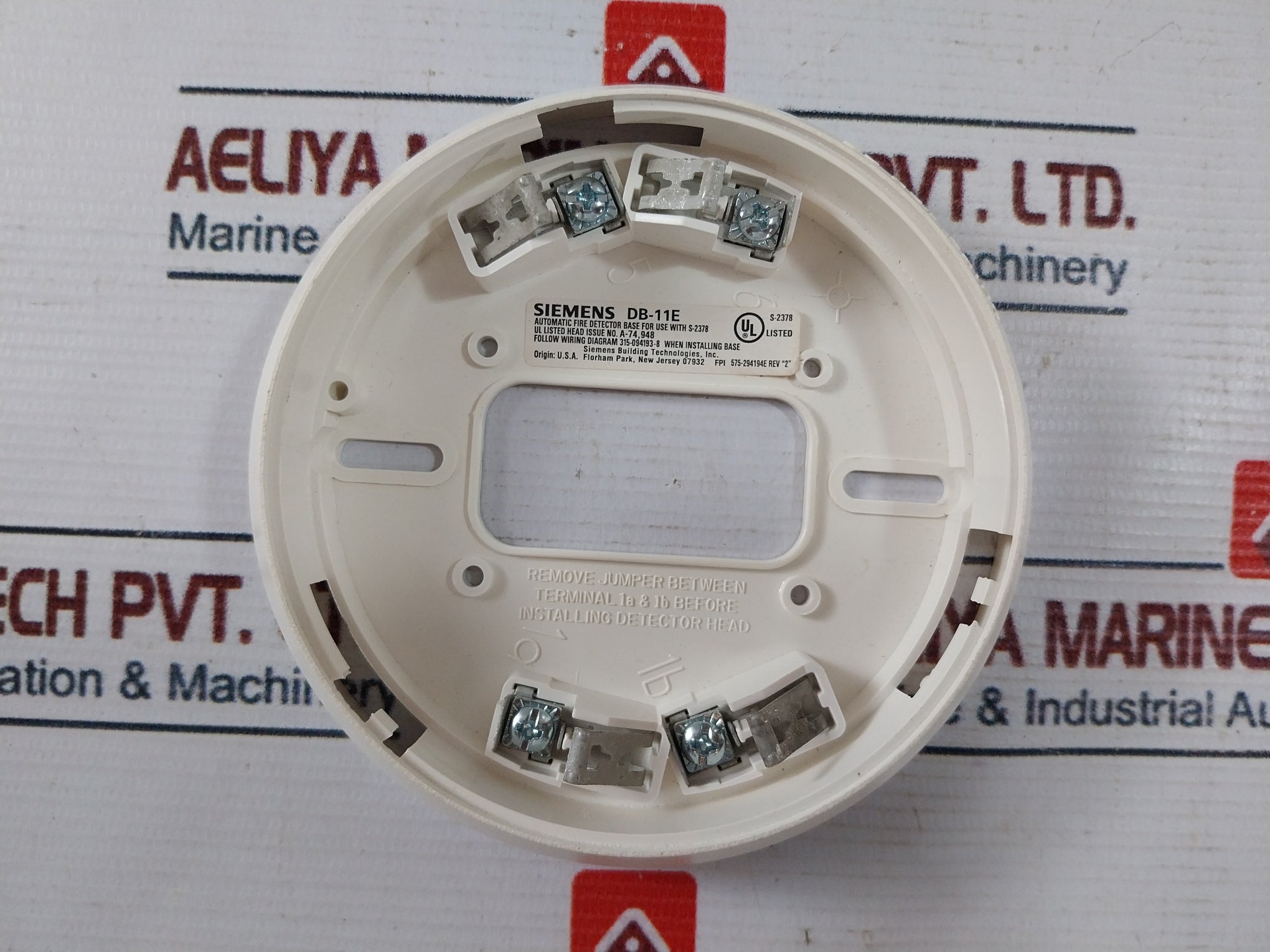 Lot of 3X Siemens DB-11E Automatic Fire Detector Base For Use With S-2378