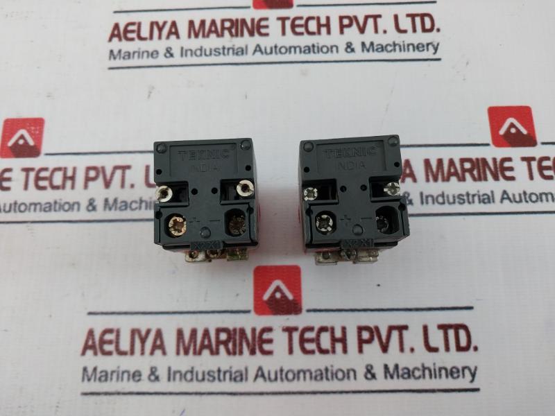 Lot Of 3X Teknic 2 Lhlr 240 Ac Illuminated Pushbutton Iec/En 60947-5-1