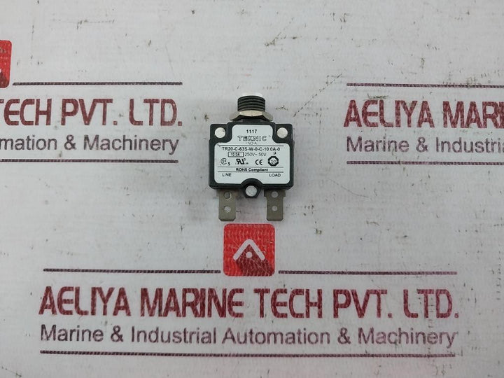 Lot of 3X TEKNIC TR20-C-63S-W-0-C-10.0A-0 Circuit Breaker 10.0A