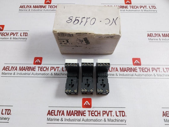 Lot Of 3X Weidmuller 12A 300Vac Scm 4Co Screw Terminal Relay Base 8690900000