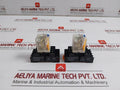 Lot Of 3X Weidmuller Power Relay With Socket Base 24 Vdc Drm570024Lt Au