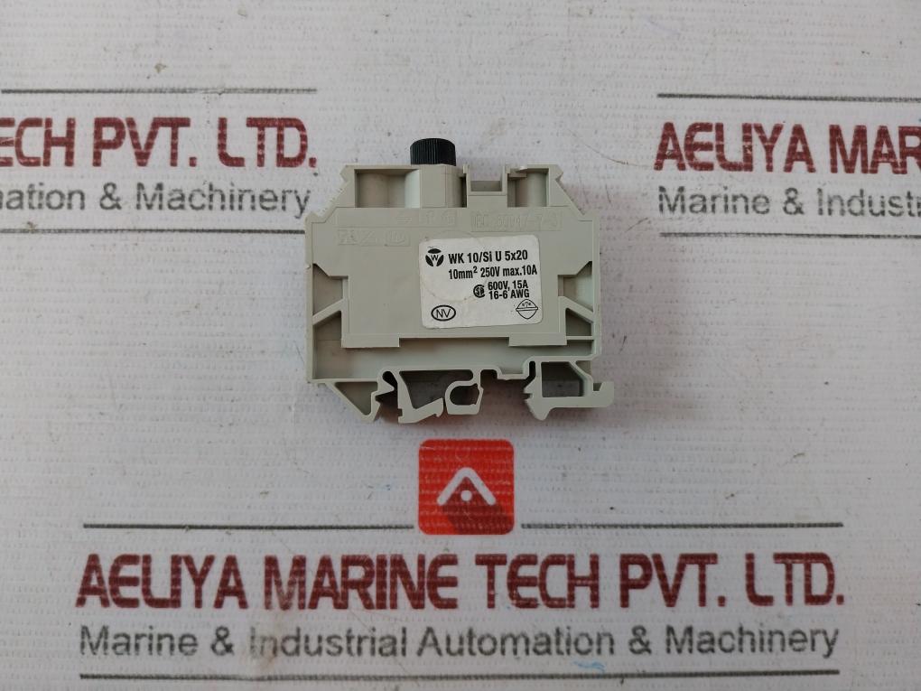 Lot Of 3X Wieland Wk 10/Si U Fuse Terminal Block Ap 10 Si, 10Mm2 250V 10A 600V