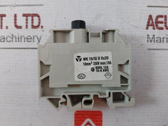 Lot of 3X Wieland WK 10/SI U Fuse Terminal Block AP 10 SI, 10MM2 250V 10A 600V