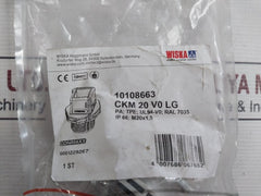 Lot of 3X WISKA CKM 20 V0 LG Modular Cable Gland/Entry System UL94V-0 RAL7035