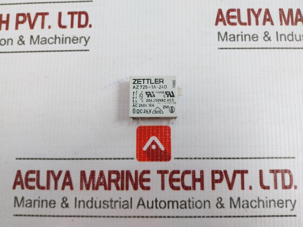 Lot Of 3X Zettler Miniature Power Relay 20A 250Vac Part No Az725-1A-24D