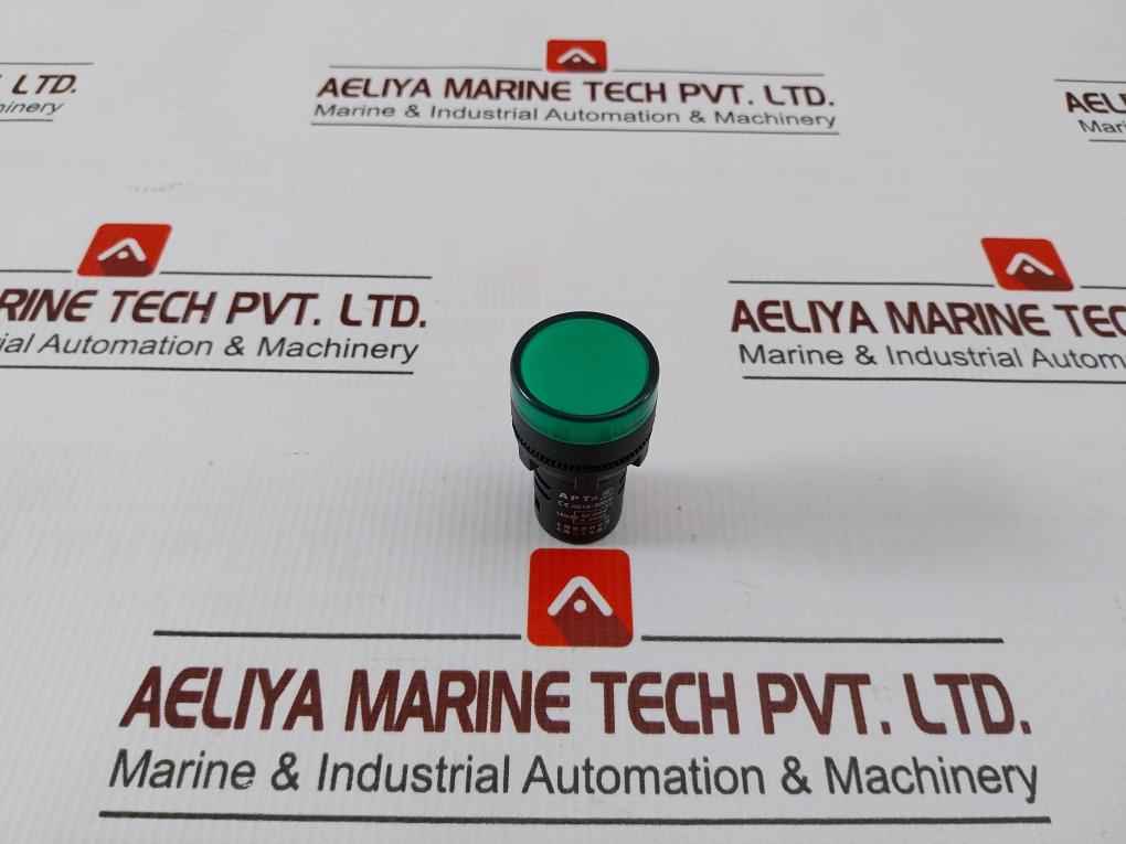 Lot Of 3x Apt Ad16-22d/s Indicator Light Green Ac 220v/20ma