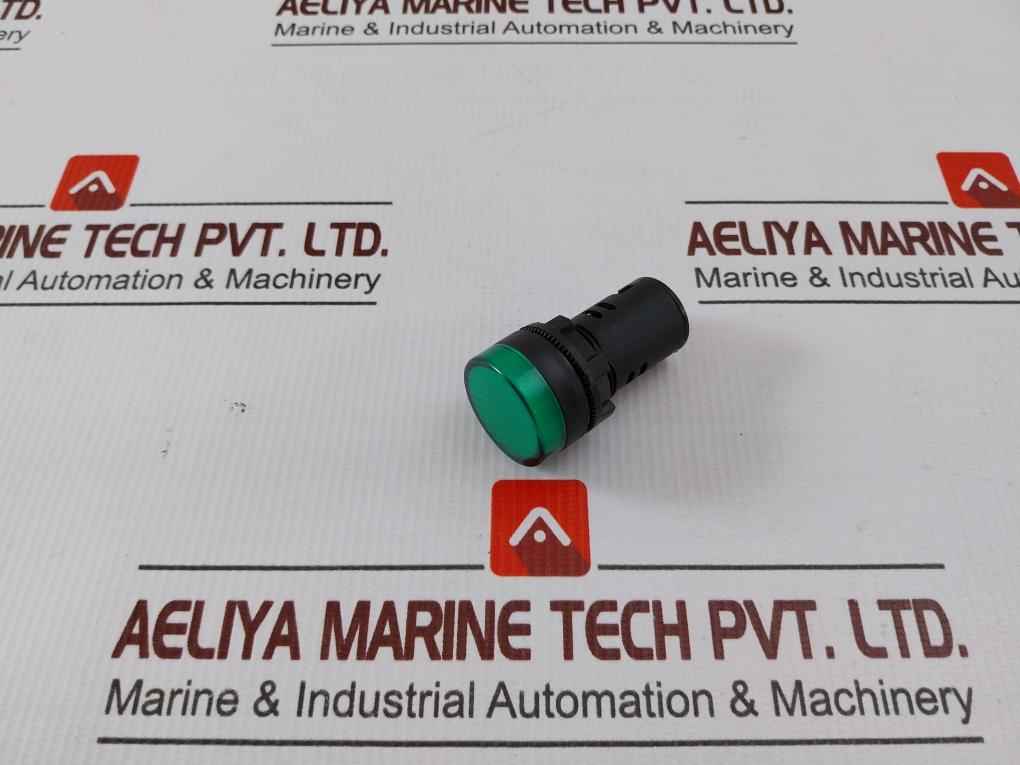 Lot Of 3x Apt Ad16-22d/s Indicator Light Green Ac 220v/20ma