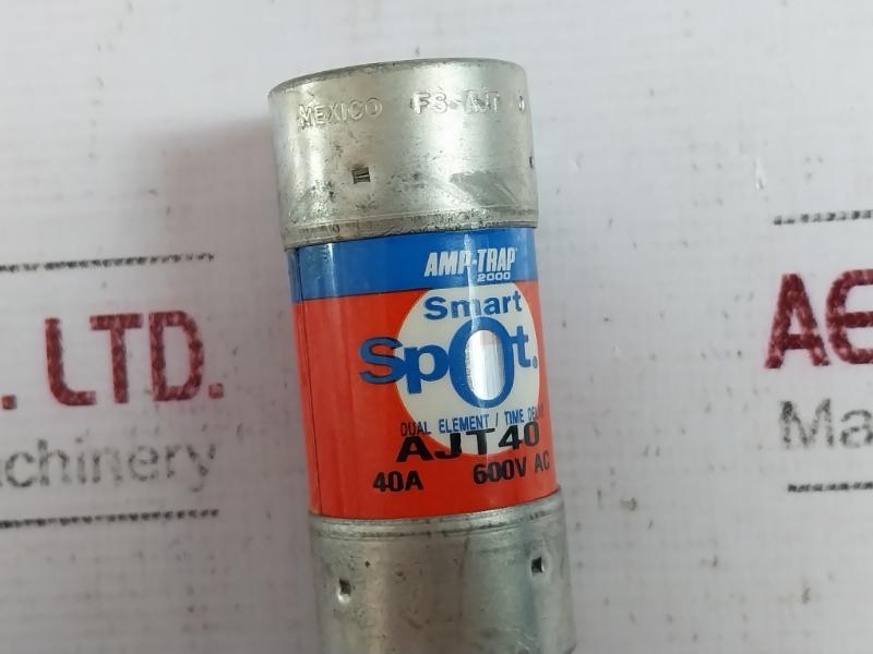 Lot Of 3x Ferraz Shawmut Ajt40 Fuse Fs-ajt 40 600v 40a