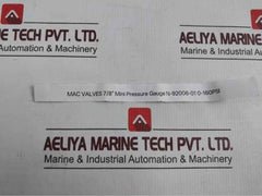 Lot Of 3x Mac Valves N-92006-010-160psi 7/8” Mini Pressure Gauge