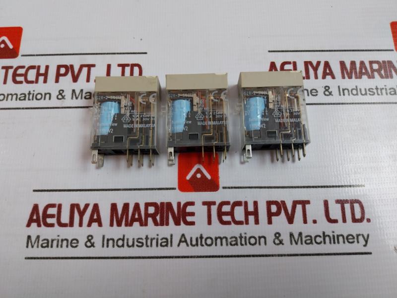 Lot of 3X OMRON G2R-2-SN(S) Relay 24V DC 120V AC 5A 250V AC