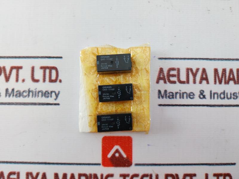 Lot Of 3x Omron G6b-1114p Auxiliary Relay 24vdc 216100-0226