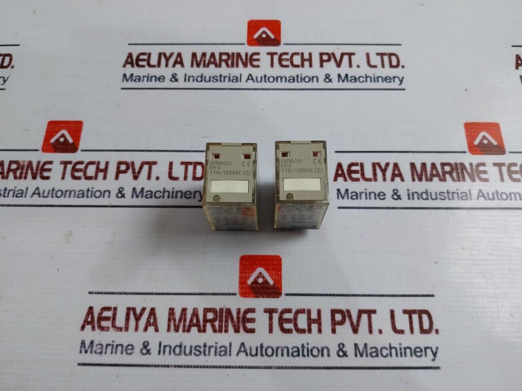 Lot of 3X Omron MY4 Relay 110/120VAC