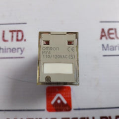 Lot of 3X Omron MY4 Relay 110/120VAC