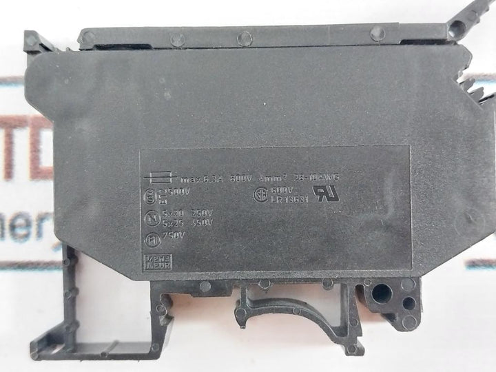 Lot of 3X Phoenix Contact UK5 HESI Fuse Modular Terminal Block Max 6,3A 800V