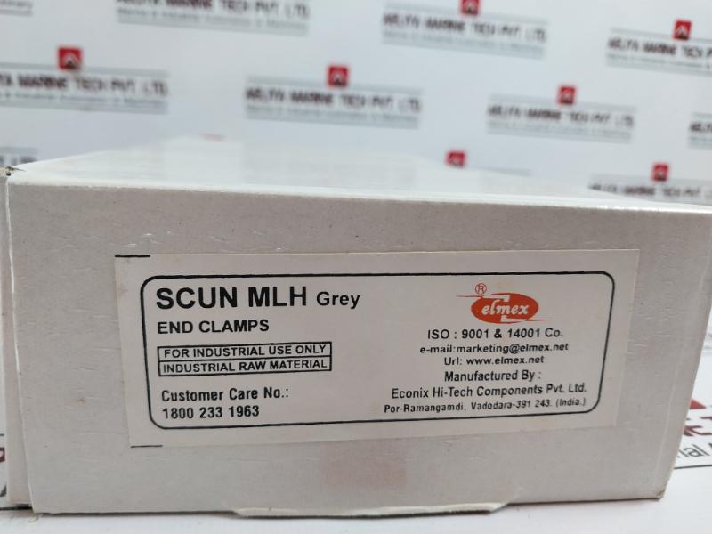 Lot Of 400X Elmex Scun End Clamp With Marking Label Holder Scun Mlh