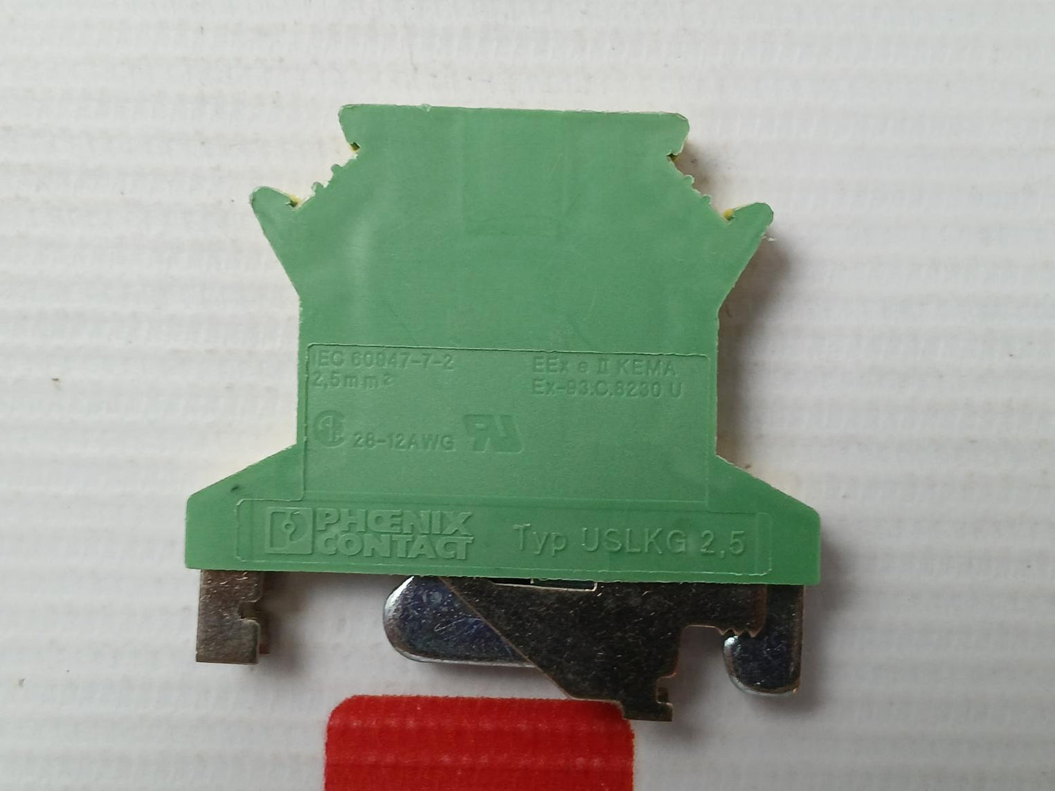 Lot Of 40X Protective Conductor Terminal Block Uslkg 2,5 Phoenix Contact