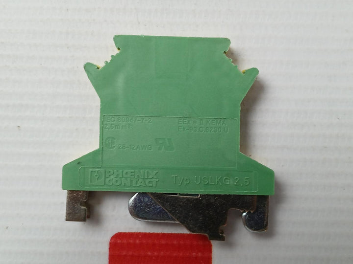 Lot Of 40X Protective Conductor Terminal Block Uslkg 2,5 Phoenix Contact