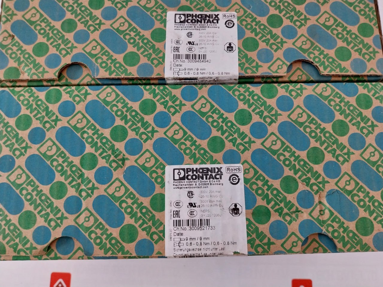 Lot Of 43X Phoenix Contact Ut 4-l/Hesi (5X20) Fuse Modular Terminal Block 500V