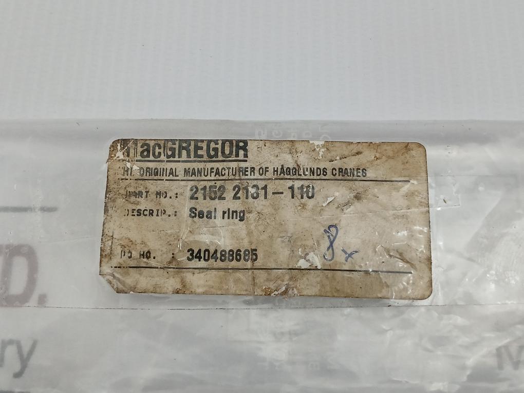 Lot Of 4X 2152 2181-110 Macgregor Seal Ring