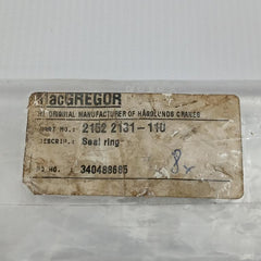 Lot Of 4X 2152 2181-110 Macgregor Seal Ring