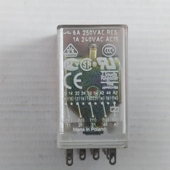 Lot Of 4X Abb Cr-m110Ac4 Pluggable Interface Relay 110Vac