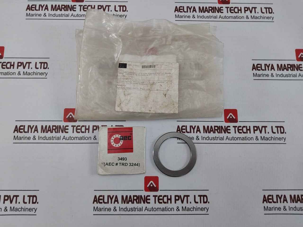 Lot Of 4X Aec 3493 Thrust Roller Bearing Washer Race 2-1/2