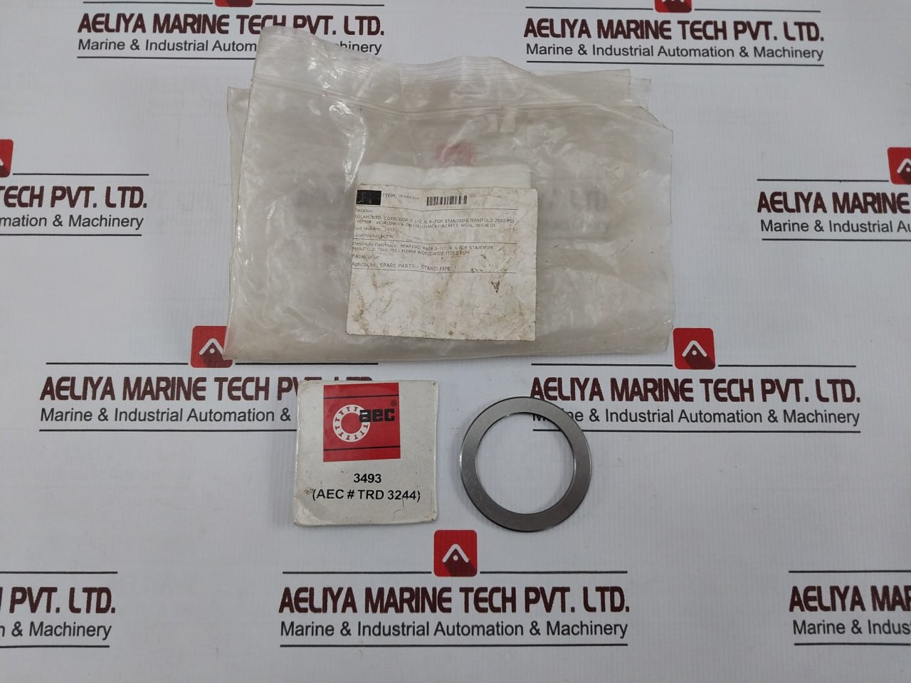 Lot of 4X AEC 3493 Thrust Roller Bearing Washer RACE 2-1/2", 4", 6" 7500 PSI M29