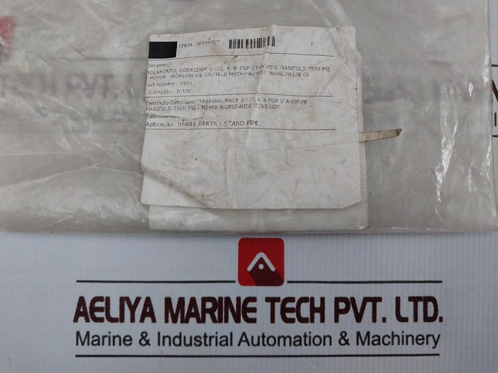 Lot of 4X AEC 3493 Thrust Roller Bearing Washer RACE 2-1/2