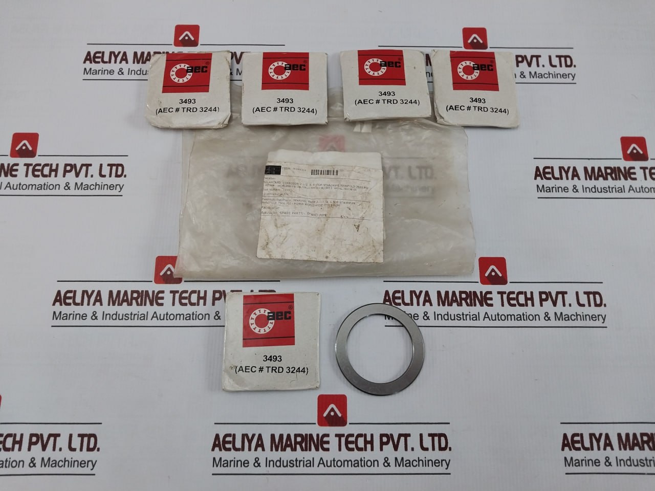 Lot of 4X AEC 3493 Thrust Roller Bearing Washer RACE 2-1/2", 4", 6" 7500 PSI M29