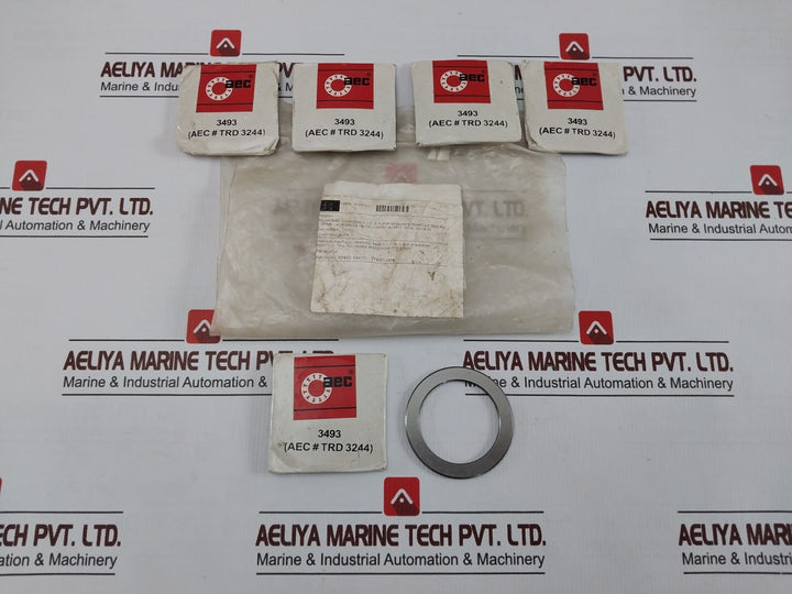 Lot of 4X AEC 3493 Thrust Roller Bearing Washer RACE 2-1/2