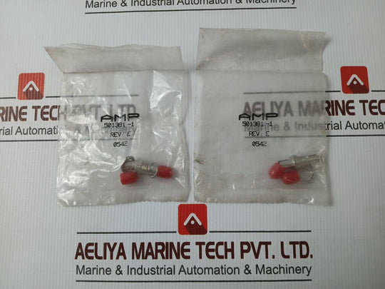 Lot of 4X AMP 501381-1 Fiber Optic Cable Adapter Connector REV-E