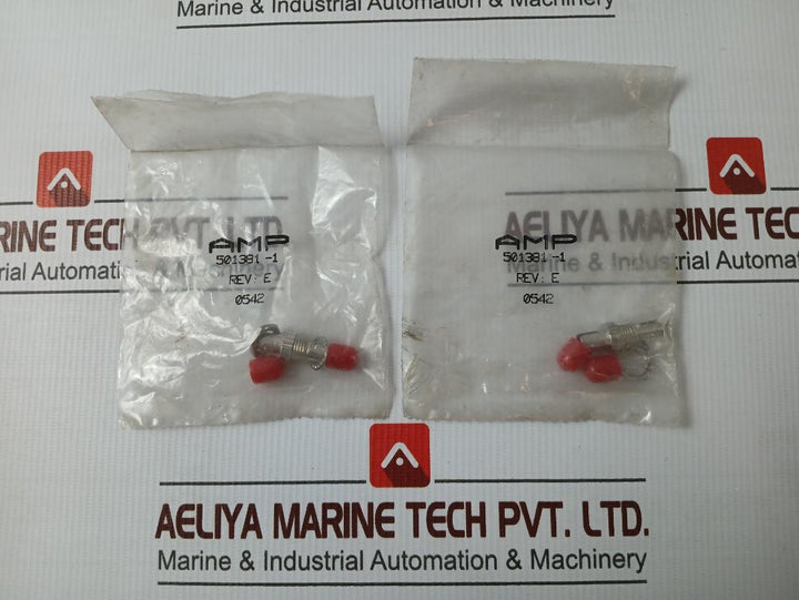 Lot of 4X AMP 501381-1 Fiber Optic Cable Adapter Connector REV-E
